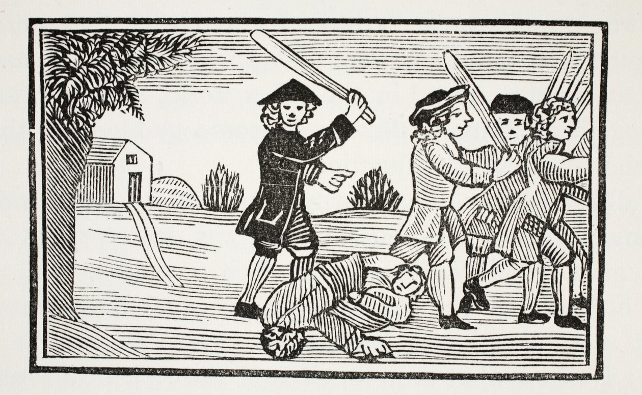 Dr. Faustus trükk húsz diákon, illusztráció a Chap-books of the Eighteenth Century-ből, John Ashton, kocsma. 1882 alkotó: English School