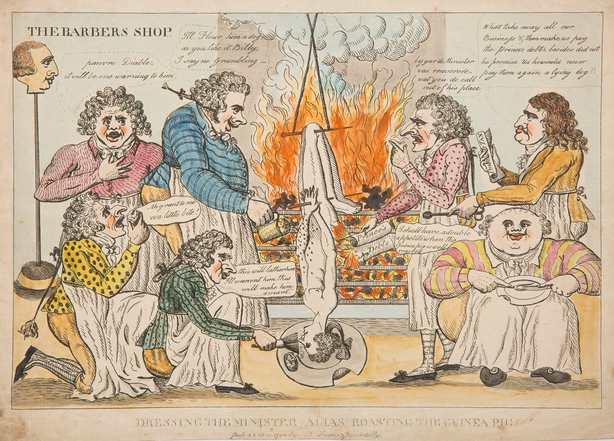 Felöltözteti a minisztert, Alias Roasting the Guinea Pig alkotó: English School