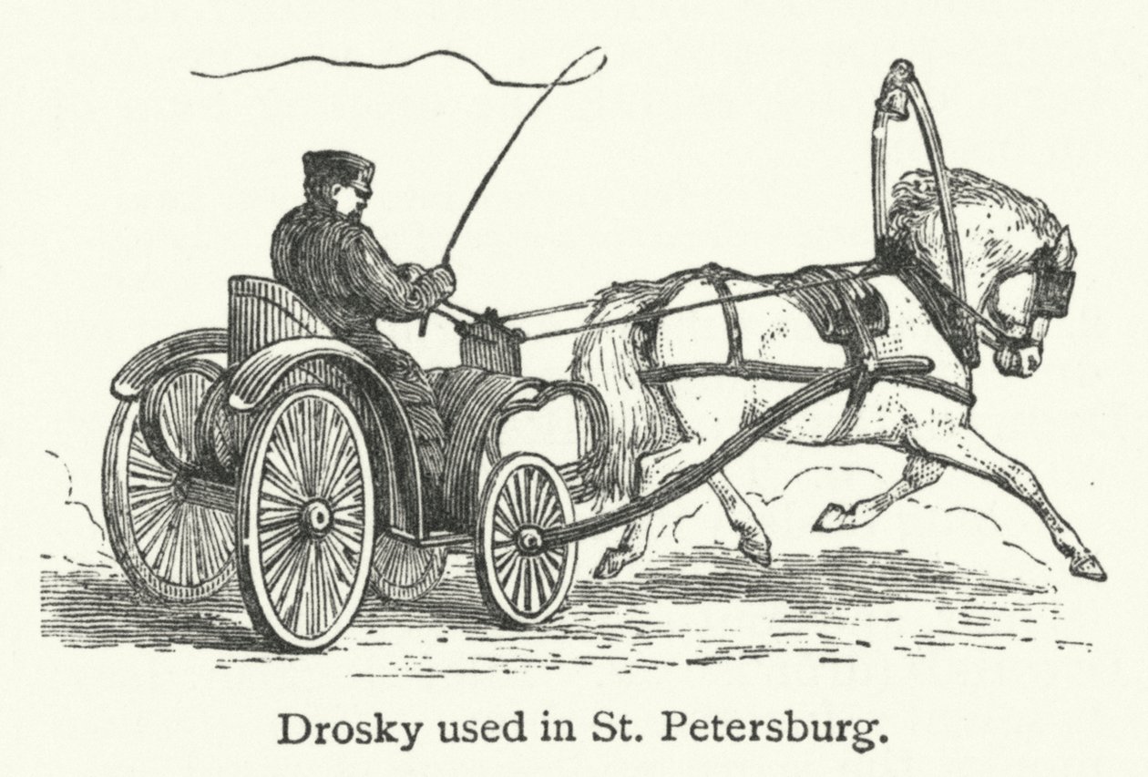 A Szentpéterváron használt Drosky (metszet) alkotó: English School
