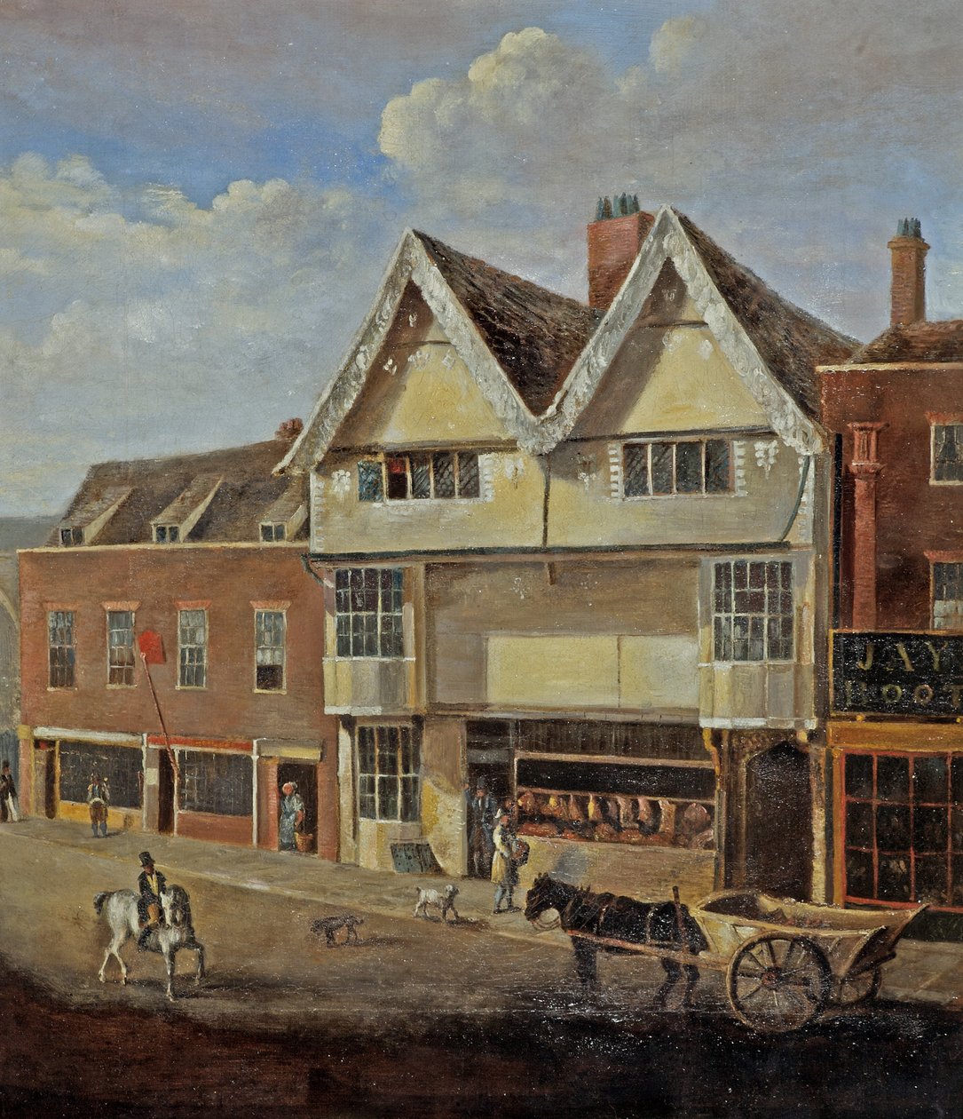 Eastgate Street Gloucester, 1830 körül alkotó: English School