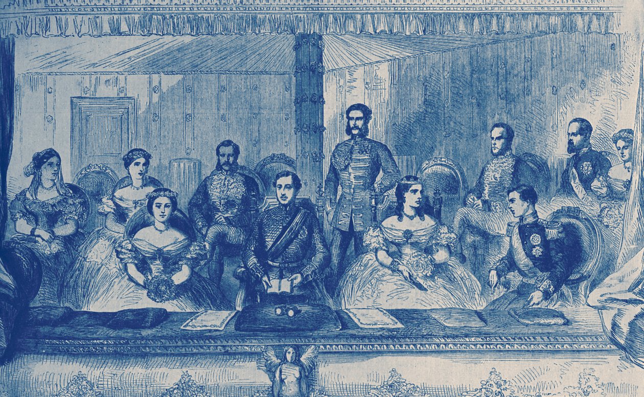 VII. Edward és Alexandra angol királynő a londoni Operában alkotó: English School