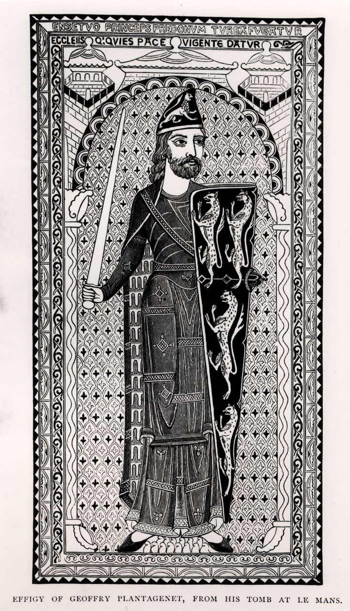 Geoffrey Plantagenet (1113-1150) képmása Le Mans-i sírjából alkotó: English School