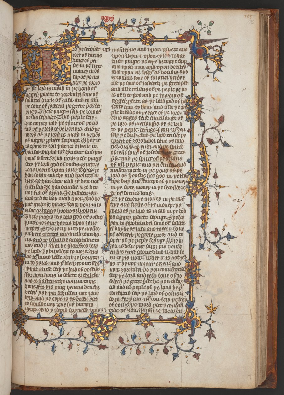 Egerton 617, Wycliffita Biblia, 1397 előtt (pergamen) alkotó: English School