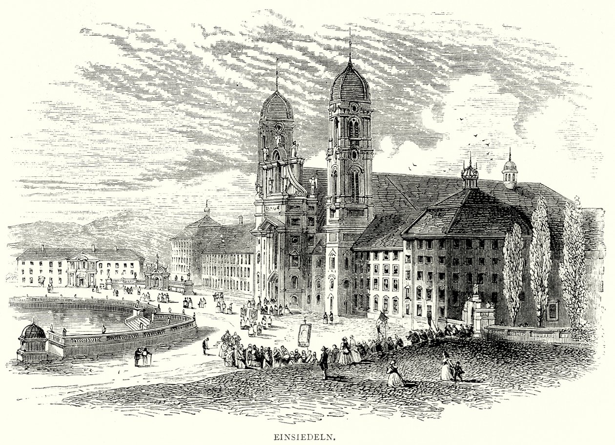 Einsiedeln (metszet) alkotó: English School