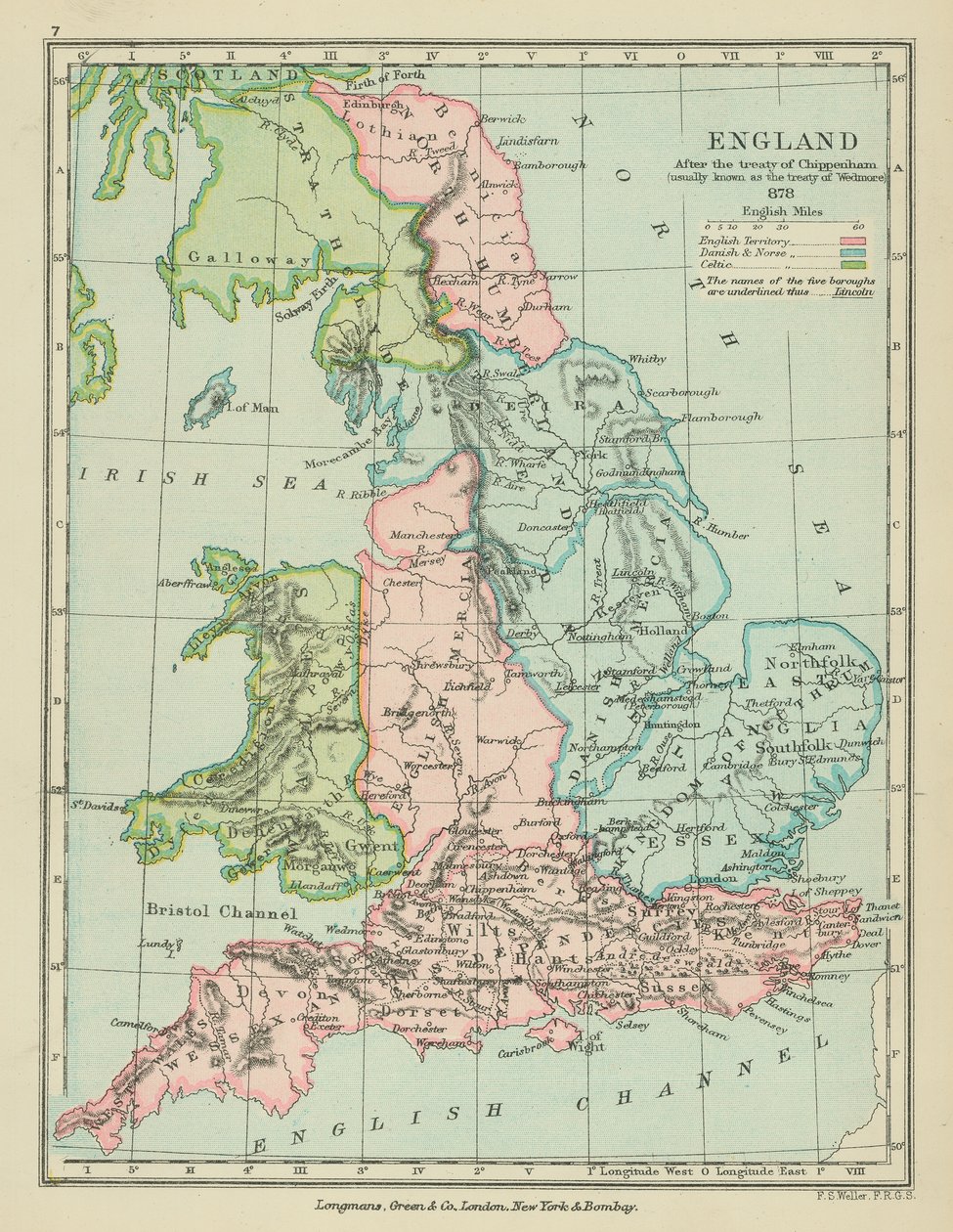 Anglia a chippenhami szerződés után (színes litográfia) alkotó: English School