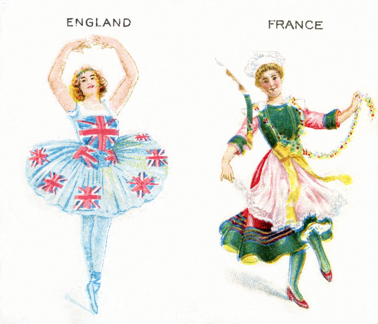 Entente Cordiale (Cordial Understanding) cigarettakártyák, 1915 alkotó: English School