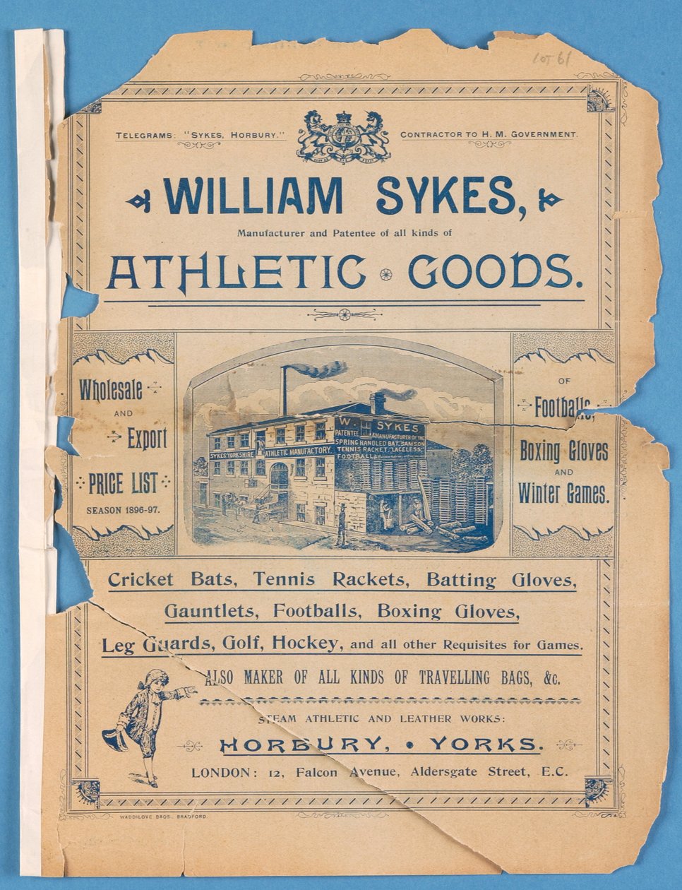 Berendezéskatalógus, William Sykes, 1896 alkotó: English School