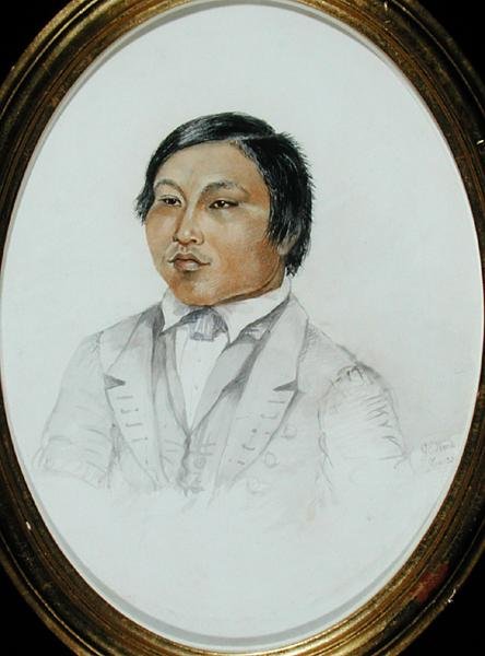 Erasmus Augustine Kallihirua, 1855 körül (akvarell papíron) alkotó: English School