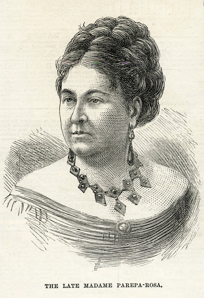 Euphrosyne Parepa-Rosa, Illusztráció a Grafikához, 1874. február 7. alkotó: English School
