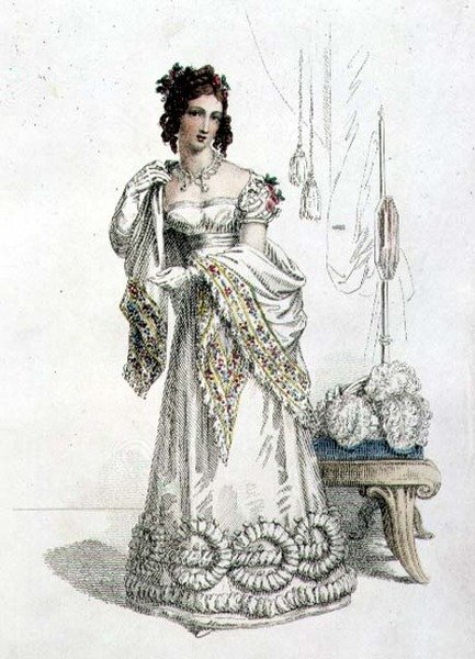 Estélyi ruha, divattányér az Ackermann