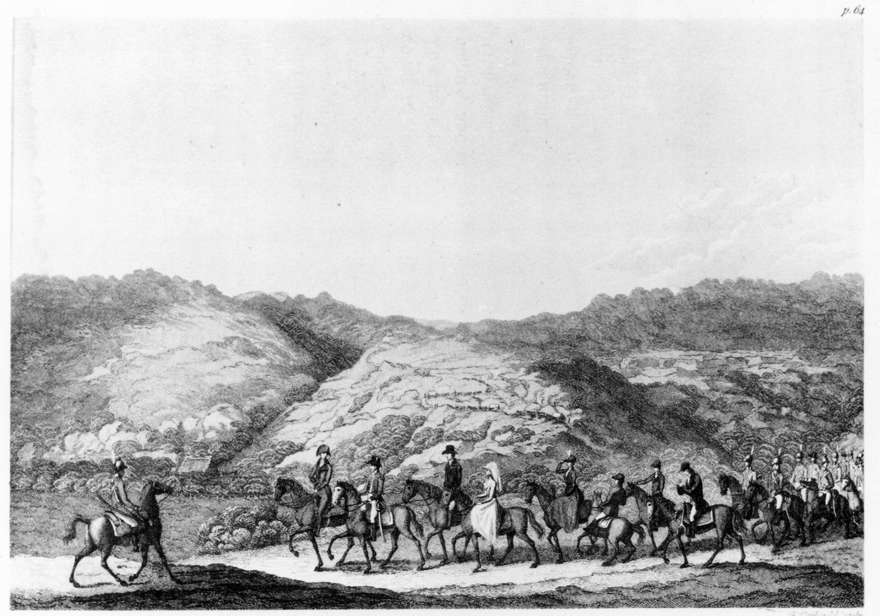 Expedíció a hátországba de Mist vezetésével, Hinrich Lichtenstein Utazásai Dél-Afrikában című művéből, George Corbould metszete, 1812 alkotó: English School