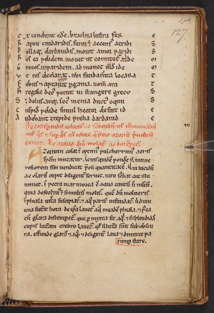 Kivonatok Henry of Huntingdon Historia Anglorum című művéből, Cotton MS Titus D XXIV, f.127r (pergamen) alkotó: English School