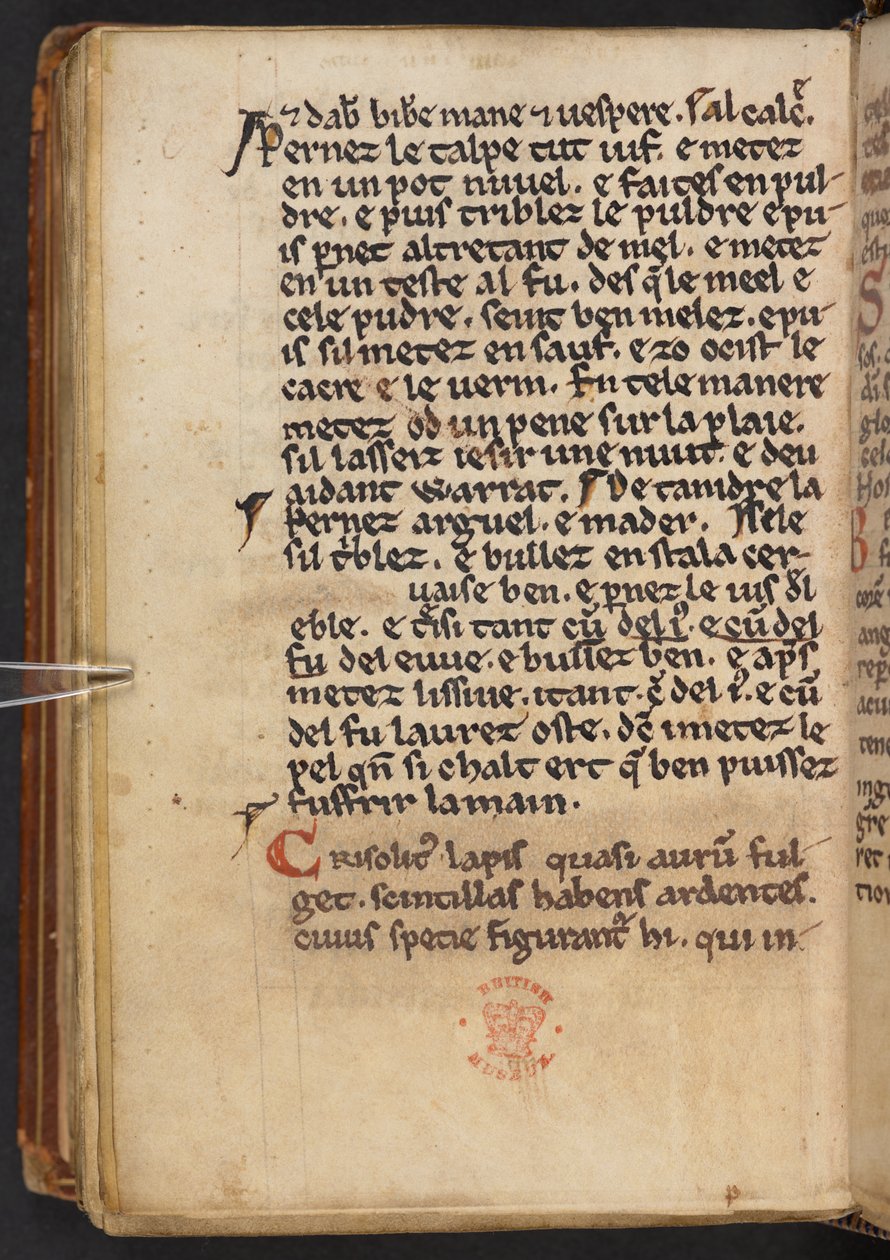 Kivonatok Henry of Huntingdon Historia Anglorum című művéből, Cotton MS Titus D XXIV, f.132v (pergamen) alkotó: English School