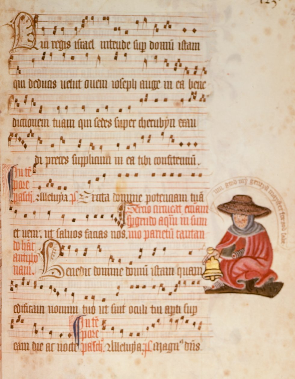 F.127 kotta leprás rajzzal, 1400 körül (vellum) alkotó: English School