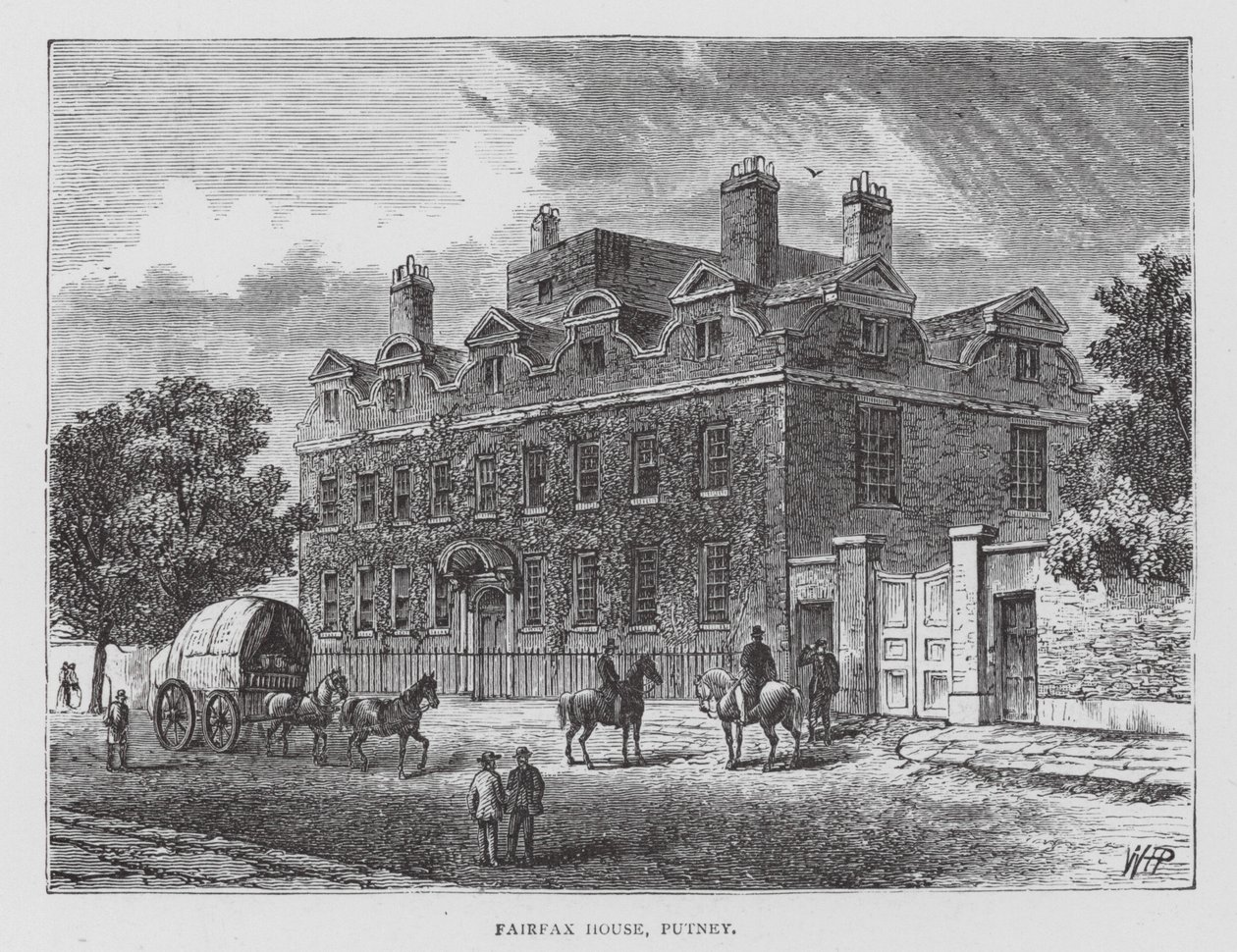 Fairfax House, Putney (litográfia) alkotó: English School