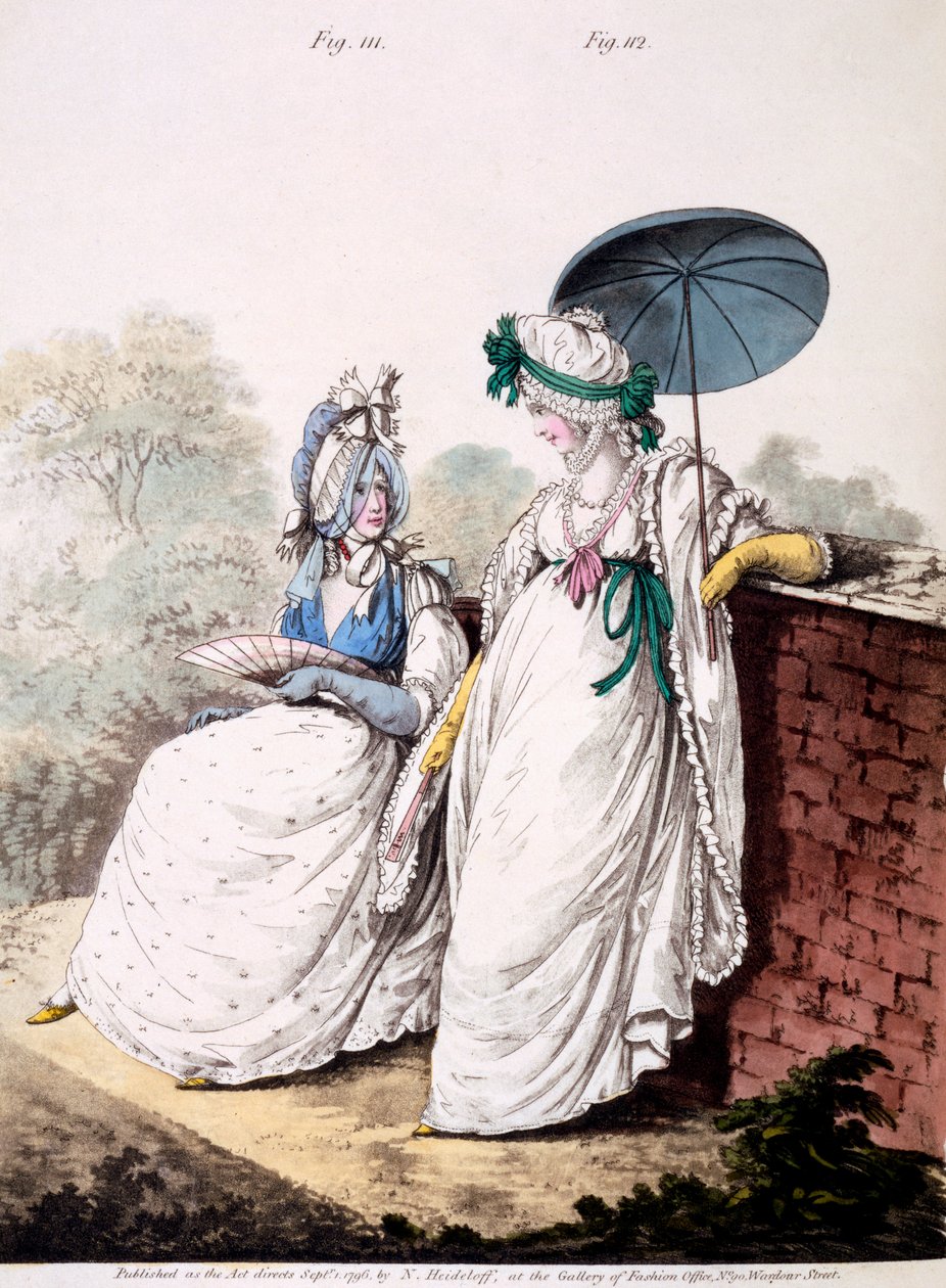 Fashion Plate of Ladies Morning Dress, 1796 alkotó: English School