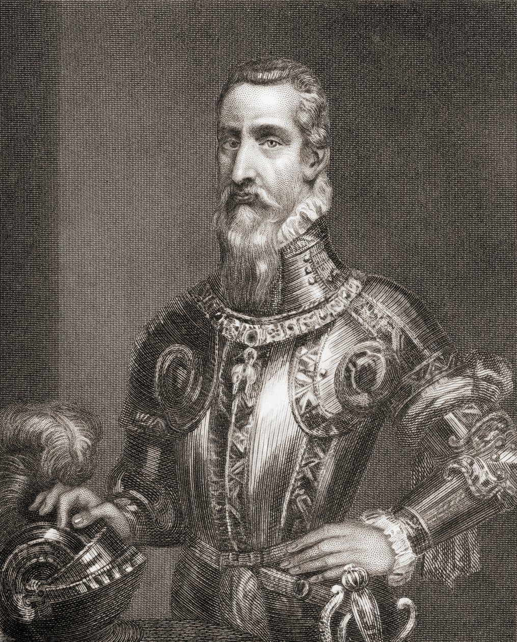 Fernando Alvarez de Toledo y Pimentel, „II. Fülöp uralkodásának története” című művéből, 1855-ben alkotó: English School
