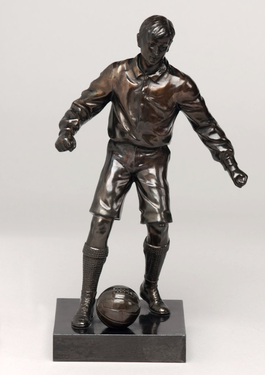 Labdarúgó, órakészlet része (festett spelter) (lásd még: 315475-315477) alkotó: English School