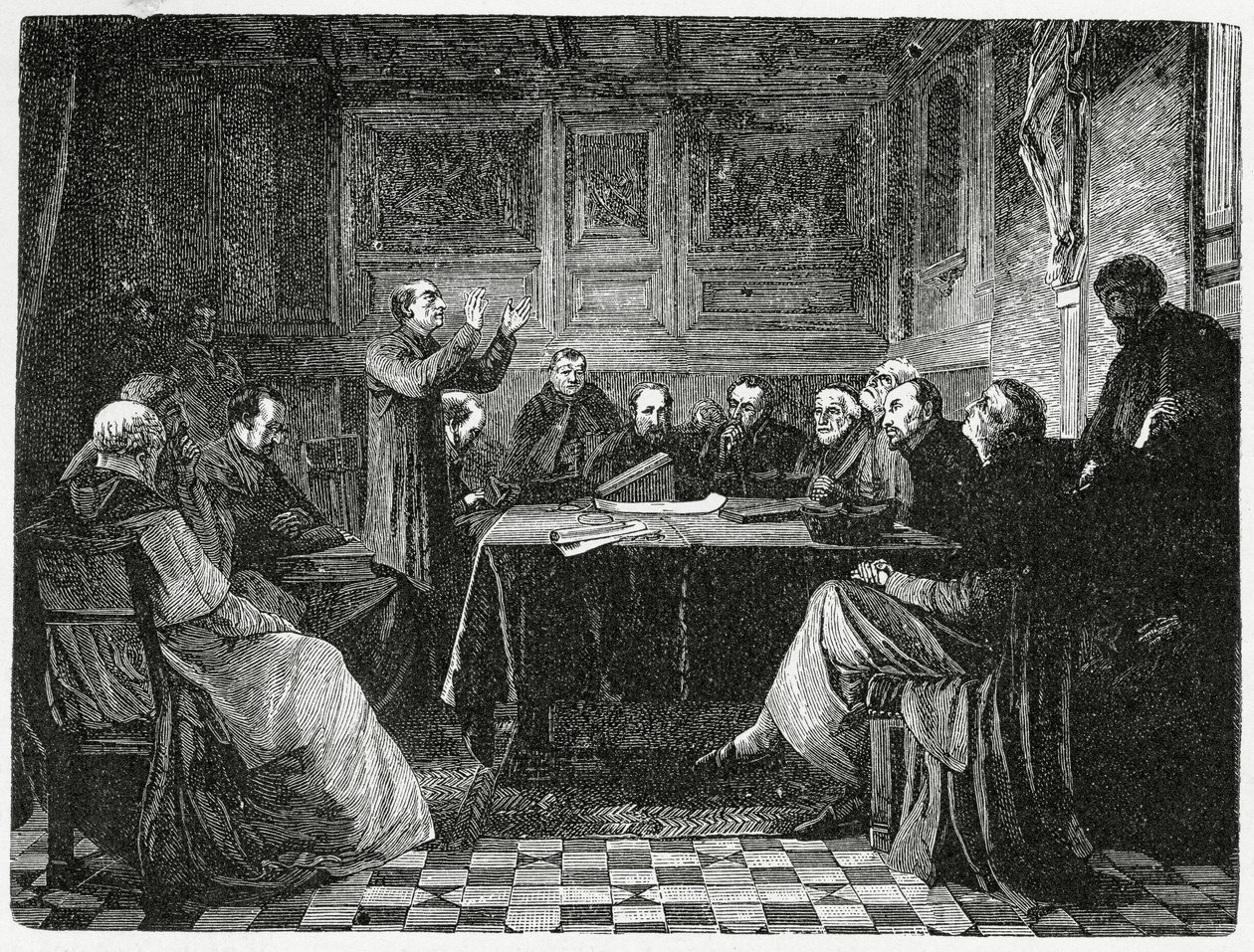 A Jezsuita Rend megalakulása 1540-ben, 1882-ben alkotó: English School