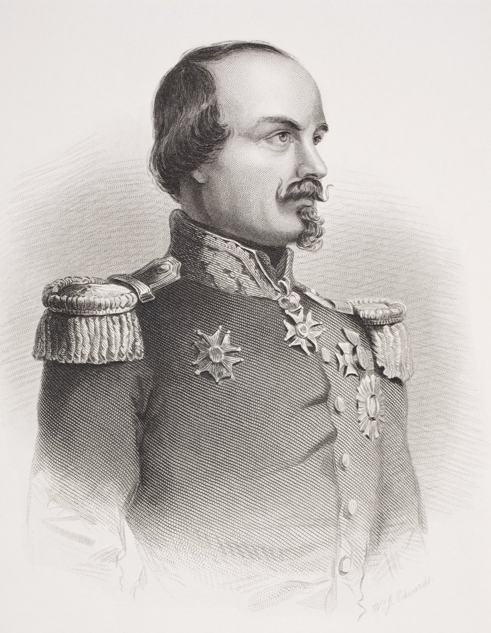 Francois Certain Canrobert, a "Történelmi portrék galériájából", megjelent 1880 körül alkotó: English School