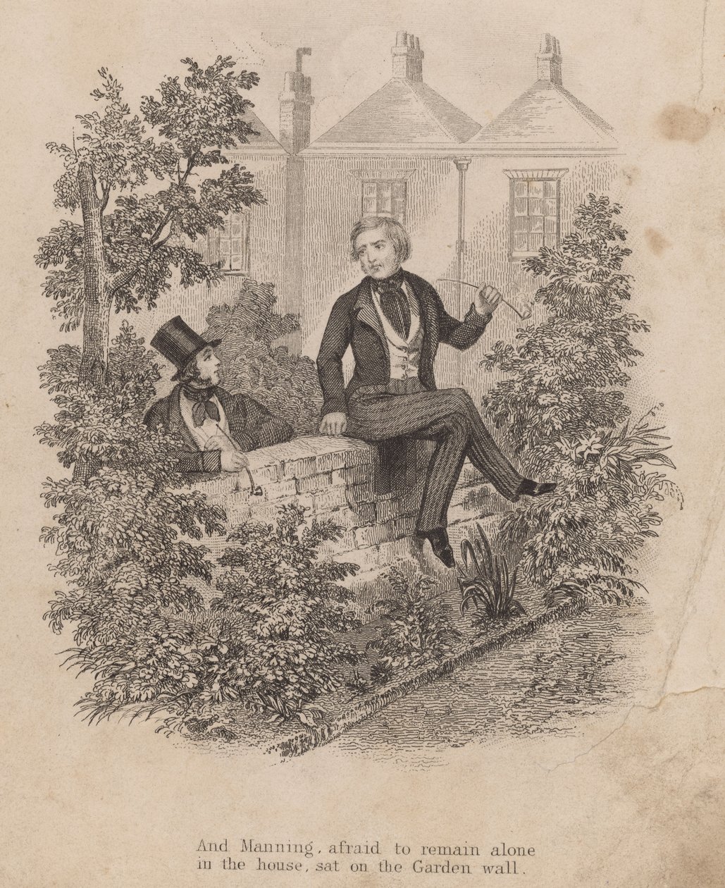Frederick George Manning ül a falon Patrick O
