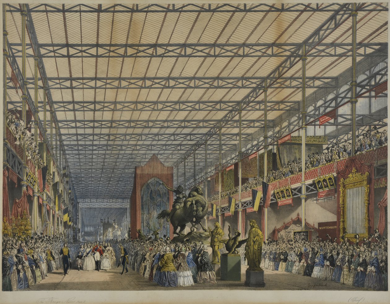 "Dickinson átfogó képei az 1851-es nagy kiállításról", 1854-ben megjelent, The Foreign Nave, 1851 alkotó: English School