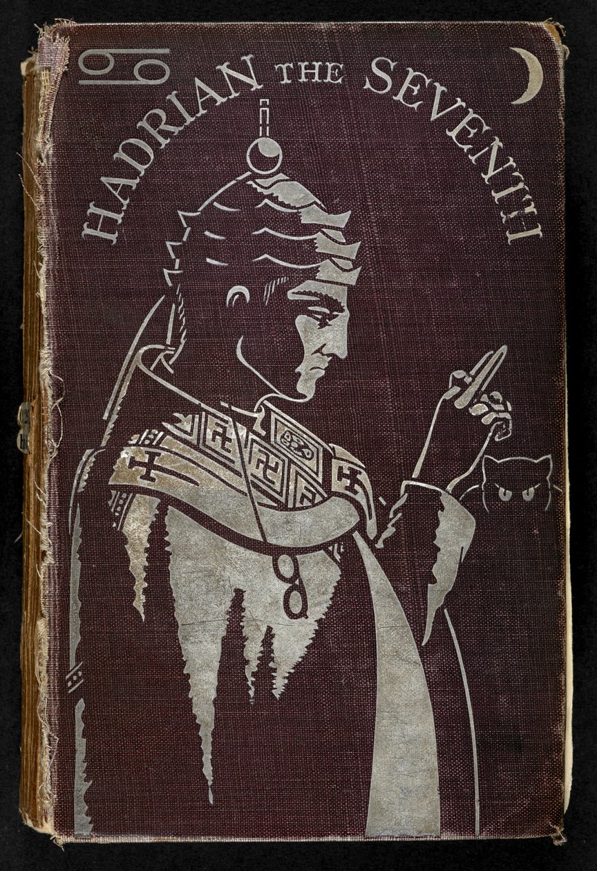 A hetedik Hadrianus első borítója. Egy románc”, Frederick Rolfe alkotó: English School