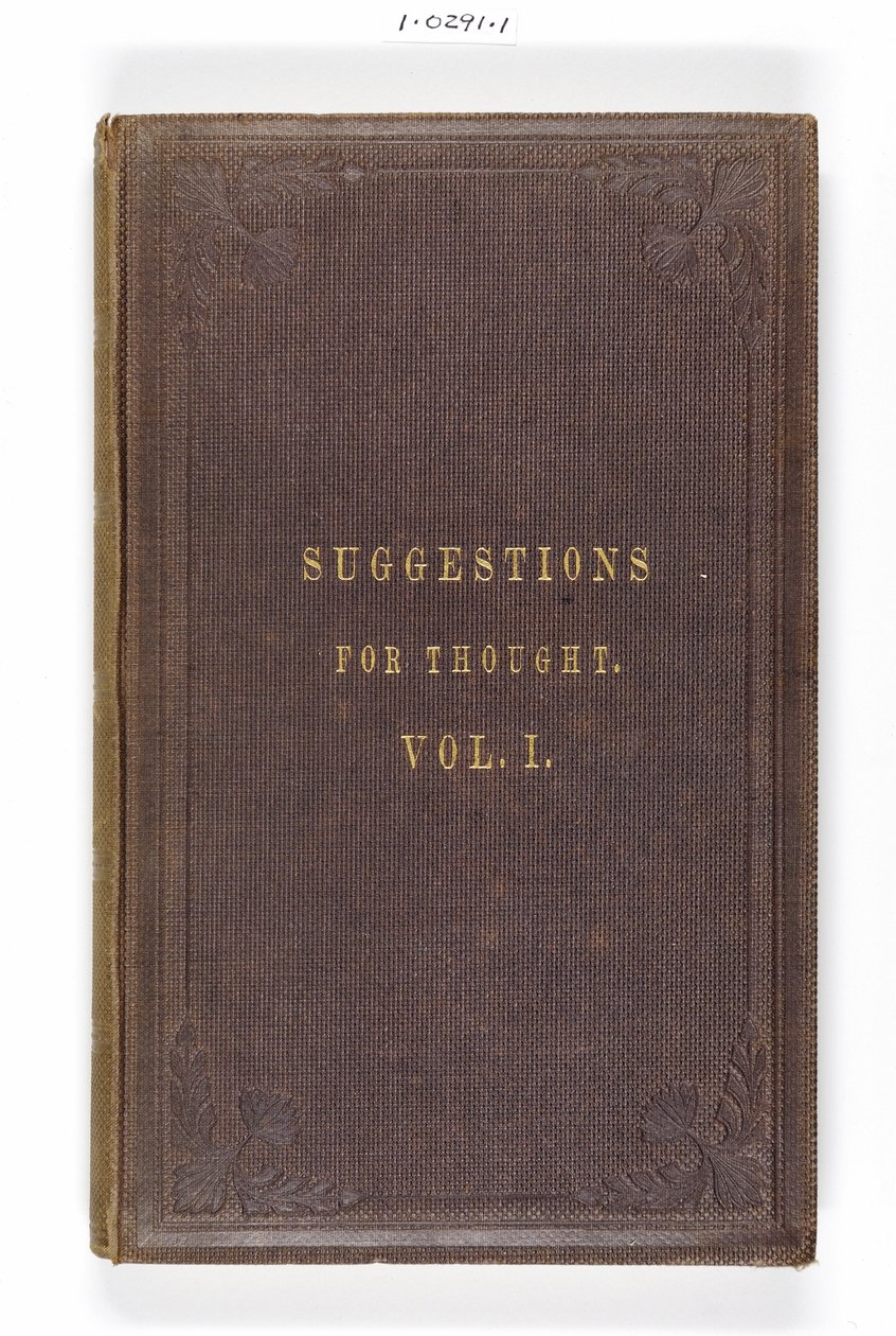 A Florence Nightingales elülső borítója. Javaslatok gondolatokhoz az igazságot keresőknek az angliai mesteremberek között, Eyre & Spottiswoode, London, 1860 alkotó: English School