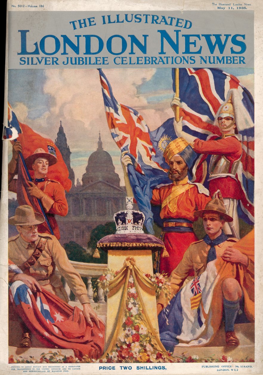 A The Illustrated London News Silver Jubilee Celebrations számának első borítója, 1935. május 11. alkotó: English School
