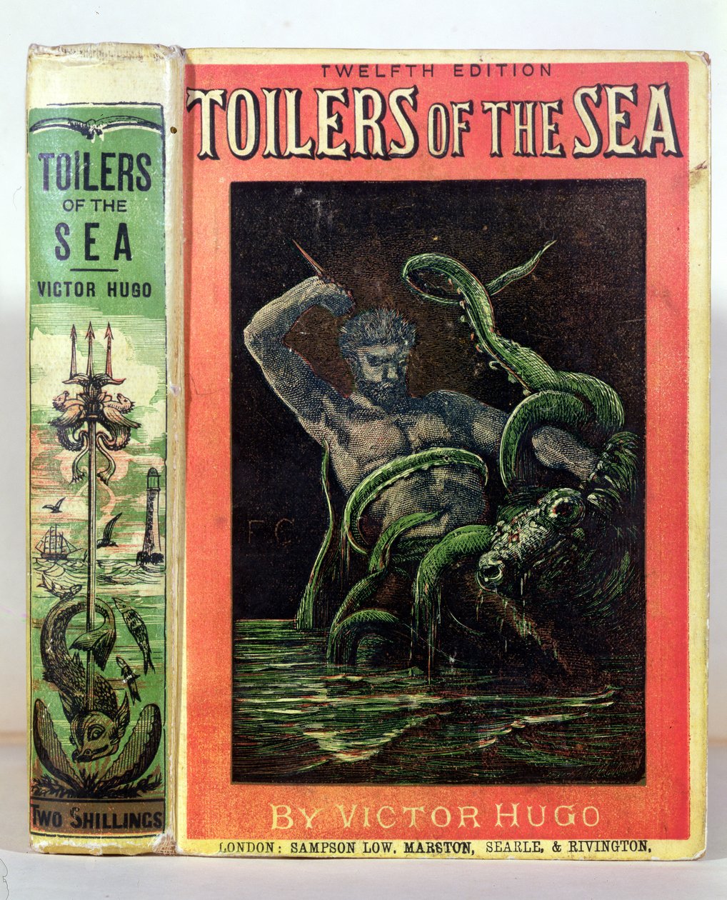 Victor Hugo (1802-85) The Toilers of the Sea címlapja Londonban, 1881 alkotó: English School