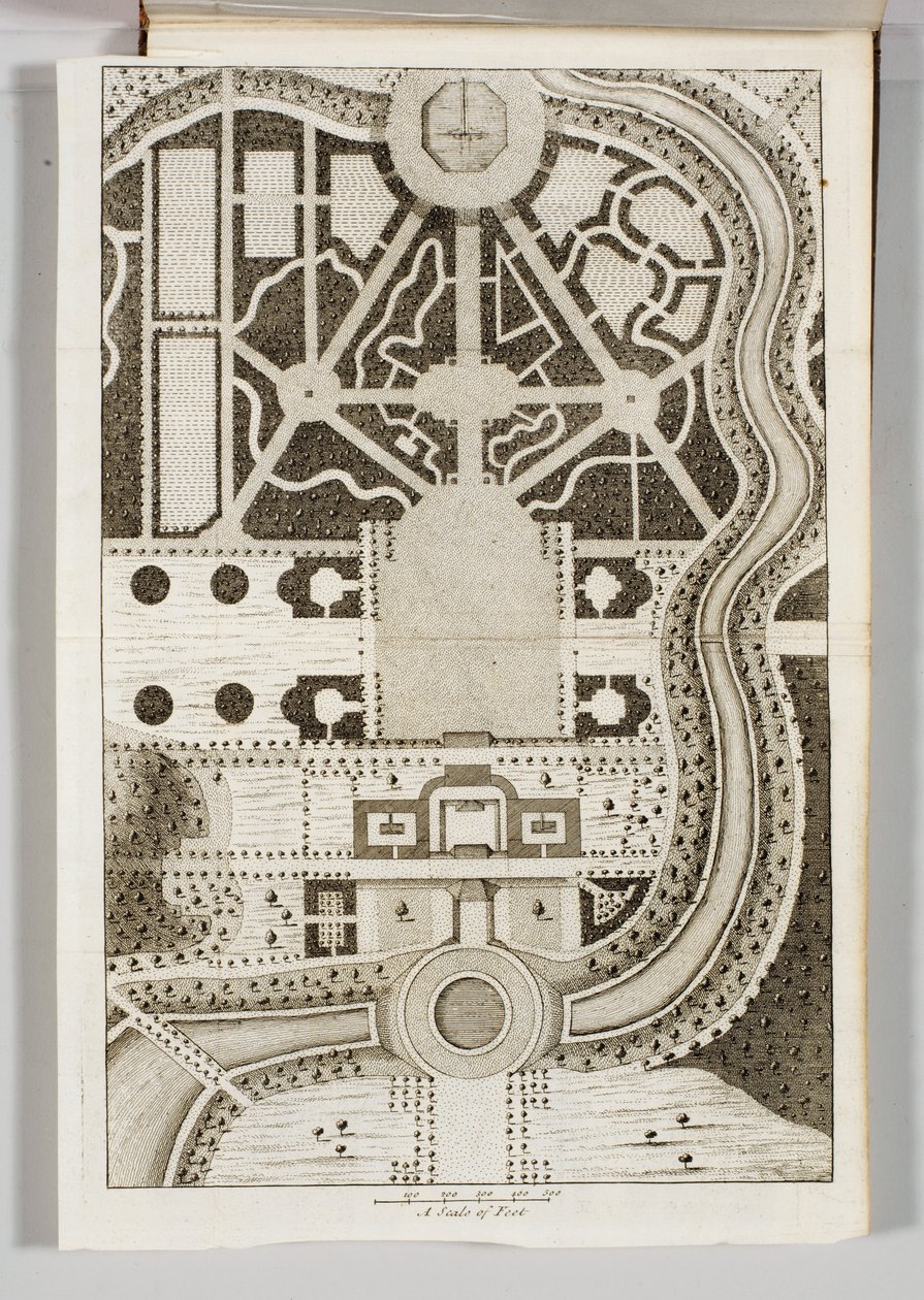 Stephen Switzer: „Ichnographia Rustica: avagy a nemes, úriember és kertész kikapcsolódása” előlapja alkotó: English School
