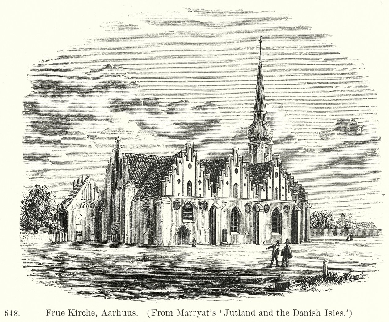 Frue Kirche, Aarhuus (metszet) alkotó: English School