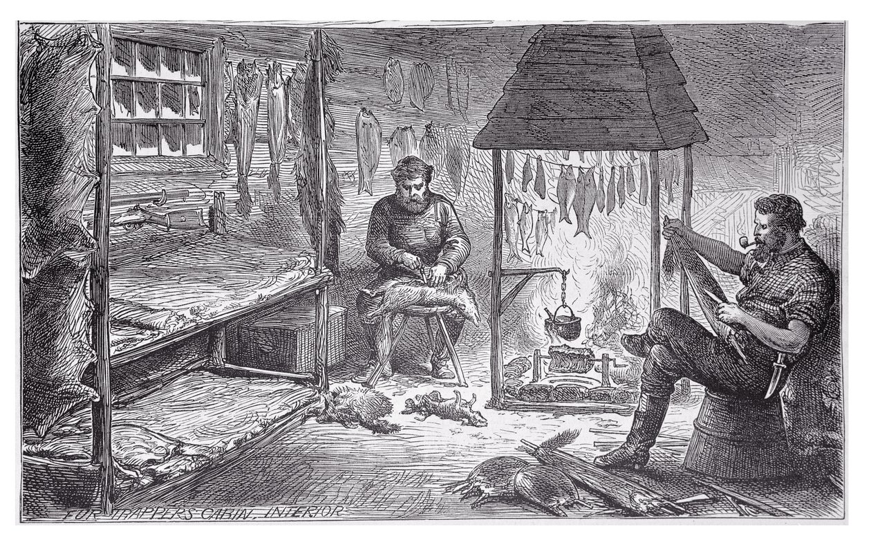 Prémvadászok Kanadában, 1880 alkotó: English School