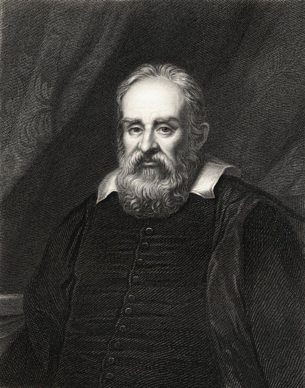Galileo Galilei (1564-1642) a The Gallery of Portrékból, 1833-ban alkotó: English School