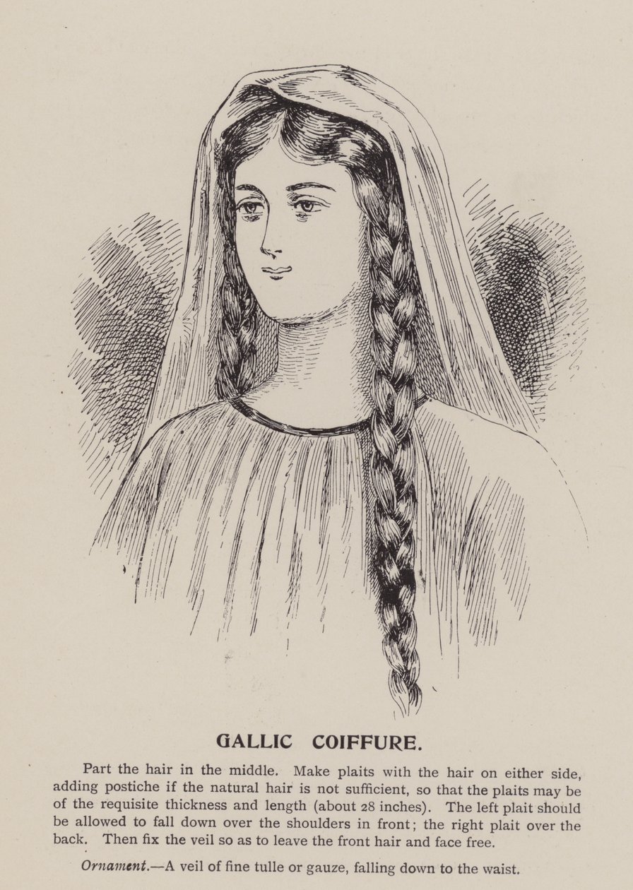 Galliai frizura (metszet) alkotó: English School