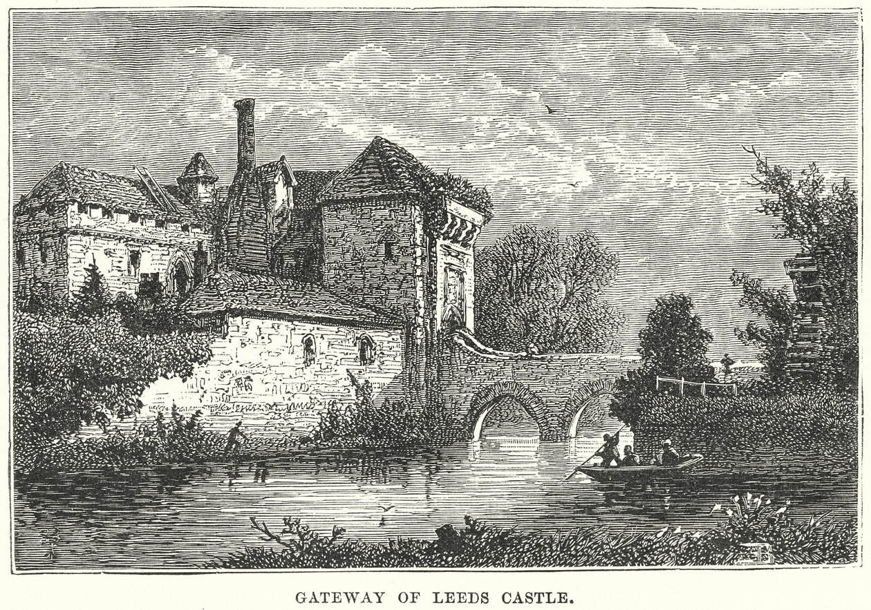 A leedsi vár kapuja (metszet) alkotó: English School