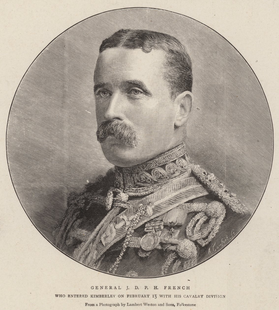 J D P H French tábornok (metszet) alkotó: English School