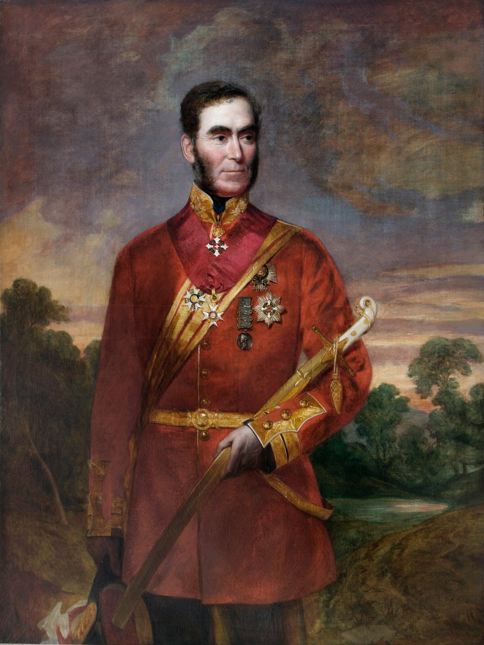 Sir Richard Dacres tábornok (olaj, vászon) alkotó: English School