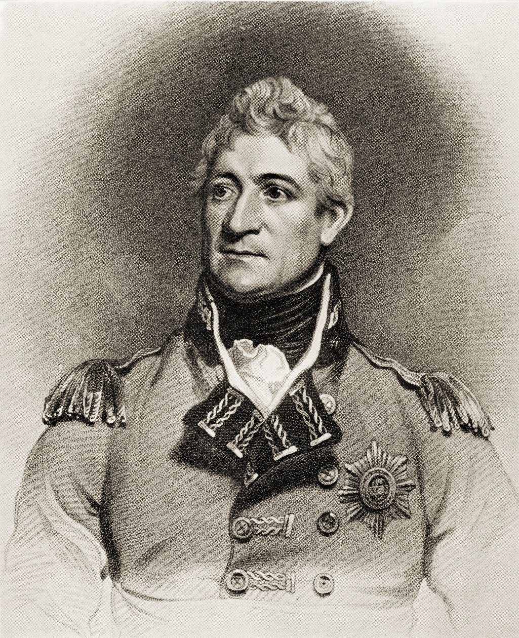Sir Thomas Picton tábornok (1758-1815) (litho) alkotó: English School