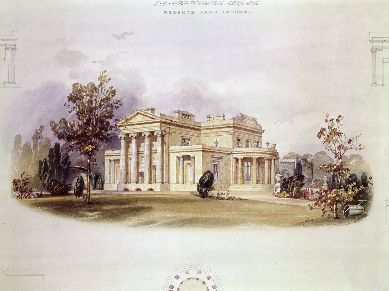 George B. Greenoughs villa a Regents Parkban, Londonban alkotó: English School