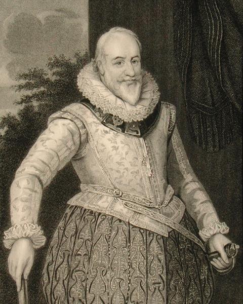 George Carew (1555-1629) Totnes grófja és Carew báró Cloptonból (metszet) alkotó: English School