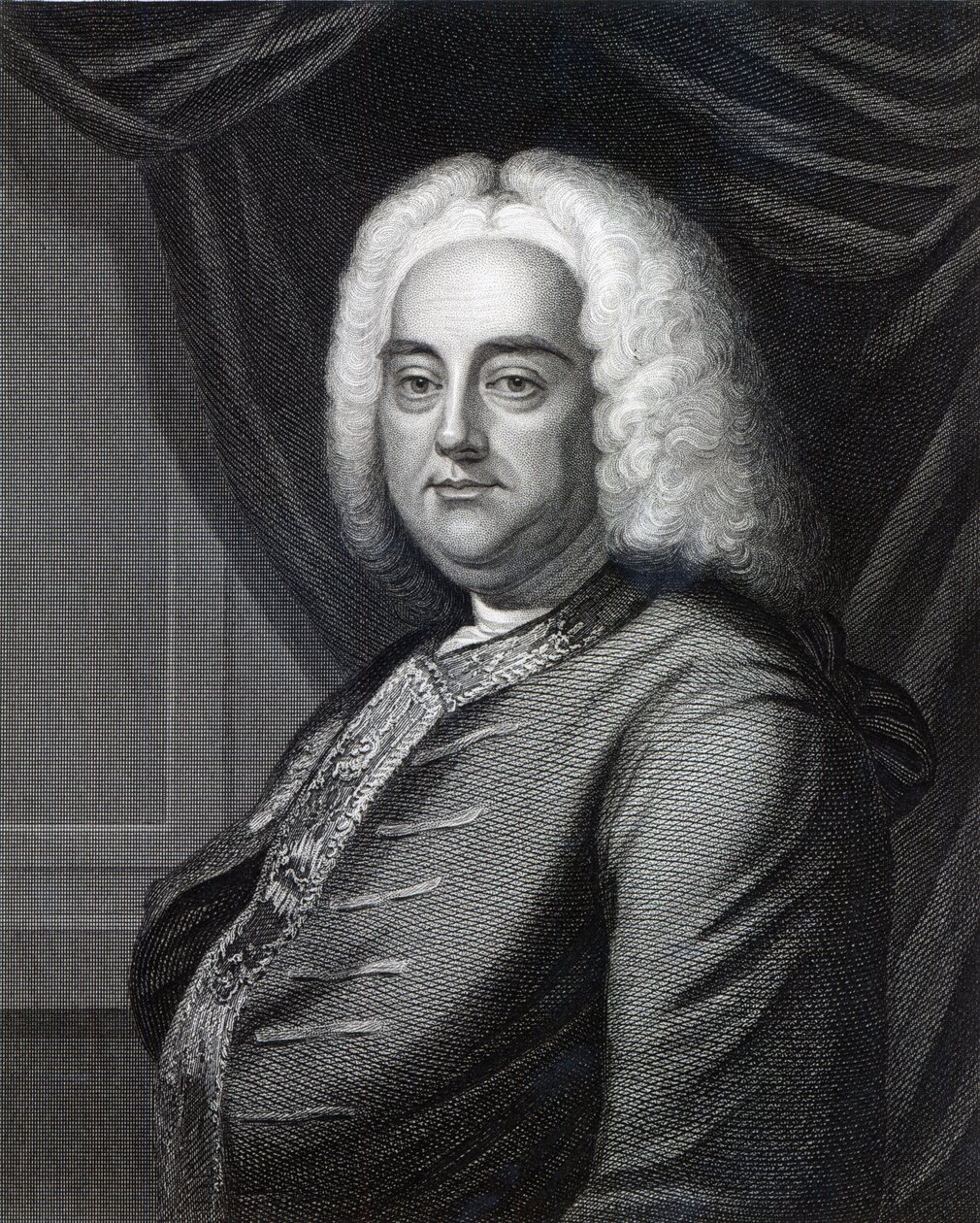 George Frideric Händel, Thomson metszete (lásd még: 377120) alkotó: English School