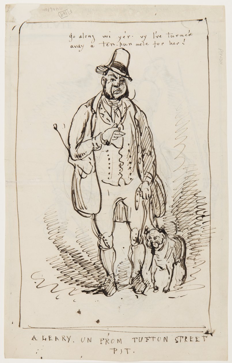 Menj veled, Vy, én már adtam neki egy tízes szójátékot! A Leary un a Tufton Street Pit-ből, 1825 körül alkotó: English School