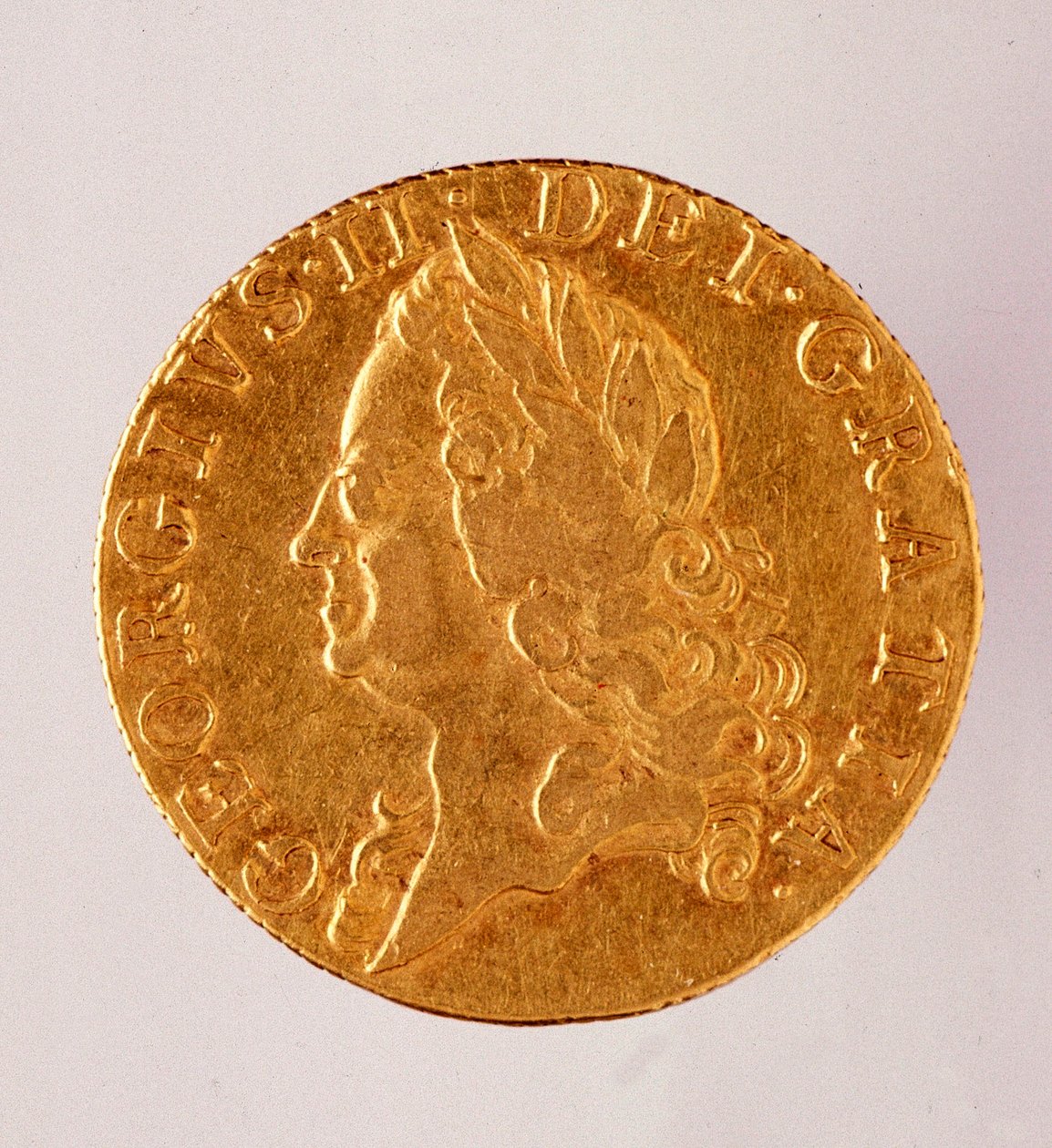 Arany angol Guinea (guinee), II. György király uralkodása (1714-1760) 18. század. Átm. 2,5 cm Nápoly, museo archeologico alkotó: English School