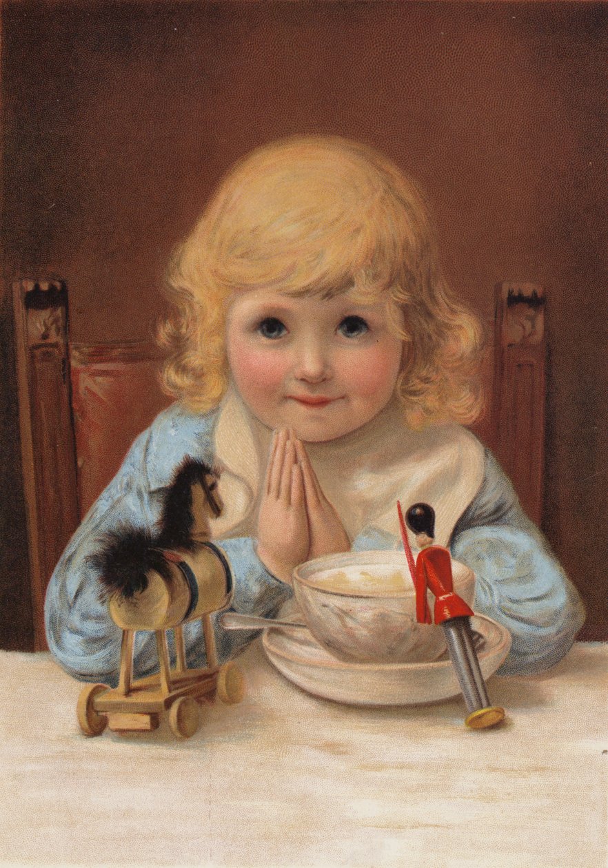 Kegyelem étkezés előtt (chromolitho) alkotó: English School