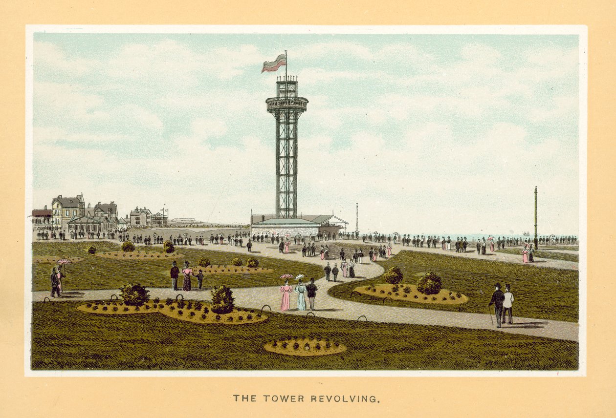 Great Yarmouth: Y Youthouth: The Tower Revolving (színes litográfia) alkotó: English School