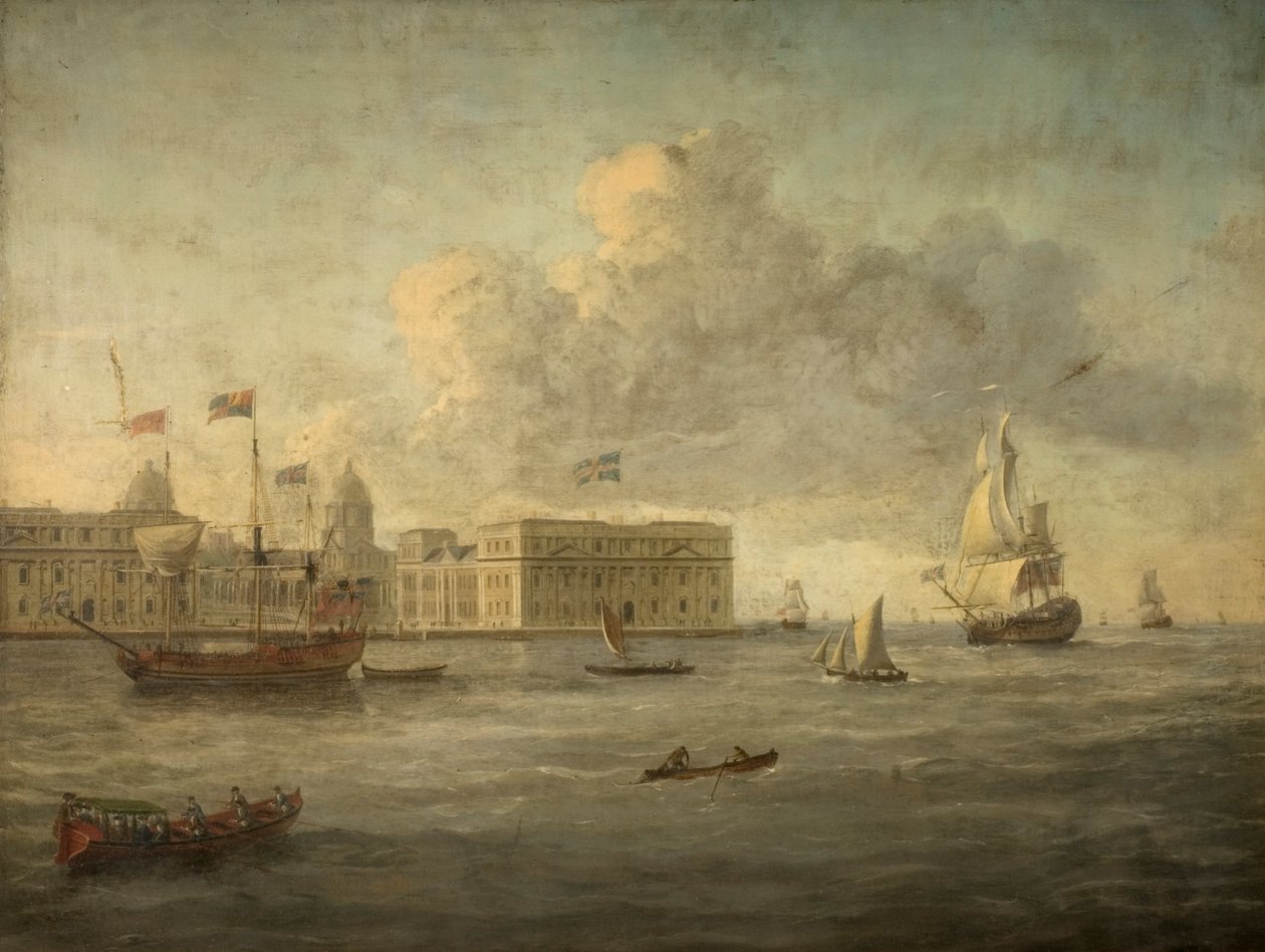 Greenwich Kórház, amely mellett fekszik a Royal Yacht alkotó: English School