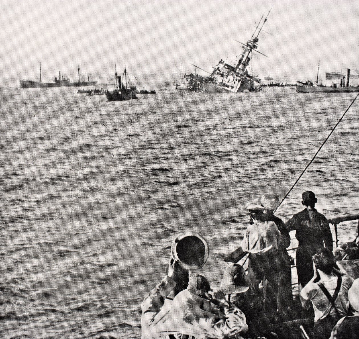 A HMS Majestic elsüllyedése 1915. május 27-én, a 