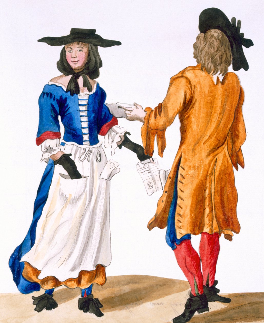 A balladaénekesek szokásai, 1675 körül alkotó: English School