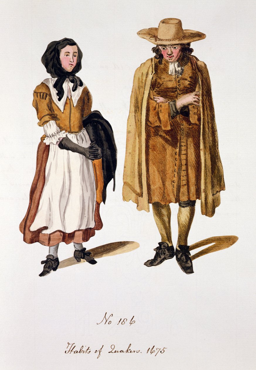 A kvékerek szokásai, 1675 alkotó: English School